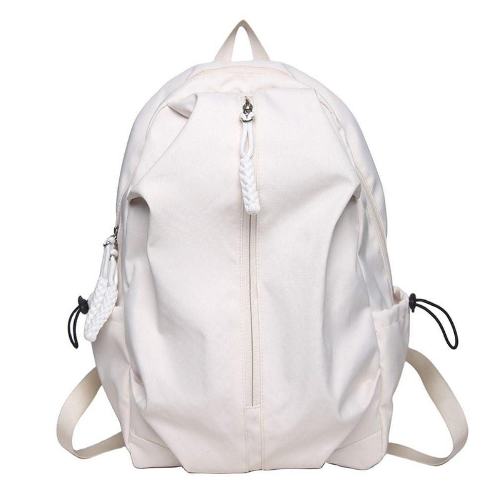 High Capacity Trendy Ins Backpack Polyester School Bags Cute Kawaii Casual Schoolbags  Unisex