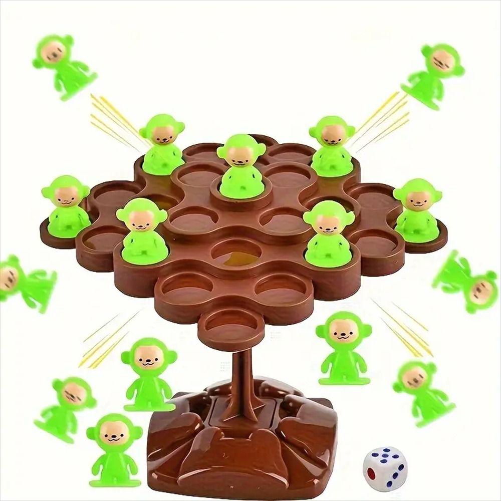 Thinking Training Monkey Balance Tree Board Game Balance Puzzle Toy Desktop Toys