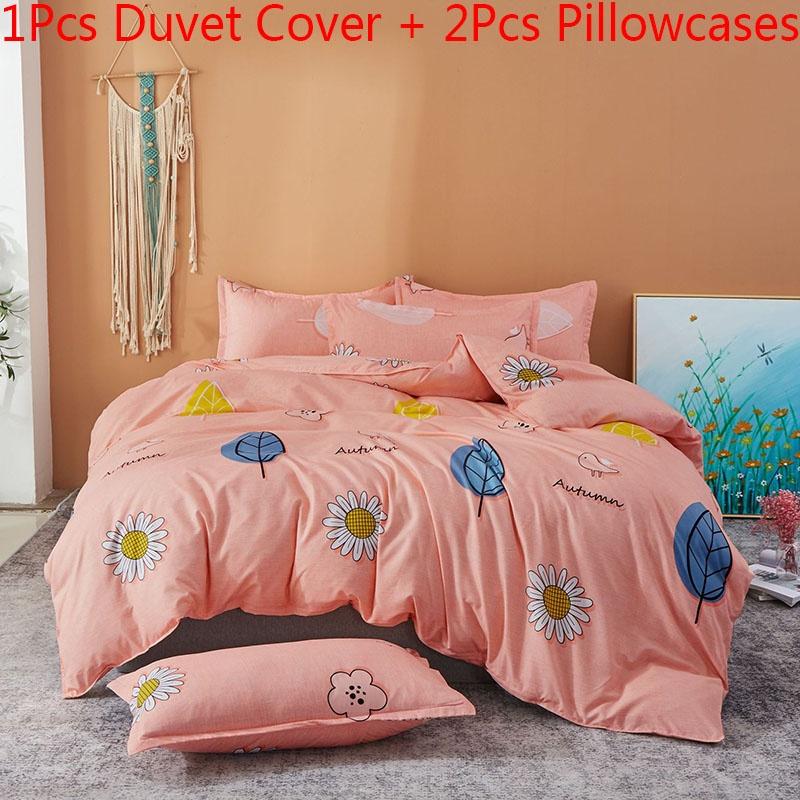 Elegant Floral Bedding Set With Beautiful Print Duvet Cover And Pillowcases For Single And Queen Beds