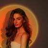 Aicdas Sunset Light Table Stand Photography Light Rotatable Projection LED Night Light Floor Lamp. Suitable for Photography, Parties, Interior