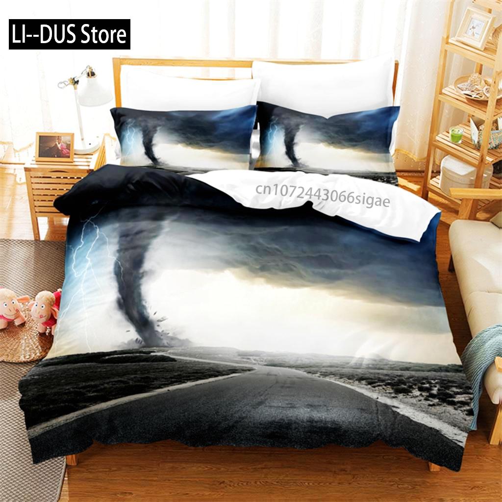 Comforter Seaside City Bedding Set 3D Bedding Digital Printing Queen Size Bed Set Fashion Design