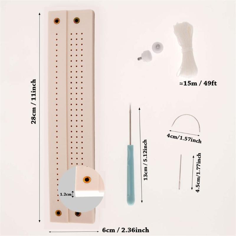 Bookbinding Tool Scrapbooking Supplies with Hole Punching Tool Sewing Needle and Thread For Binding Notebook Journal
