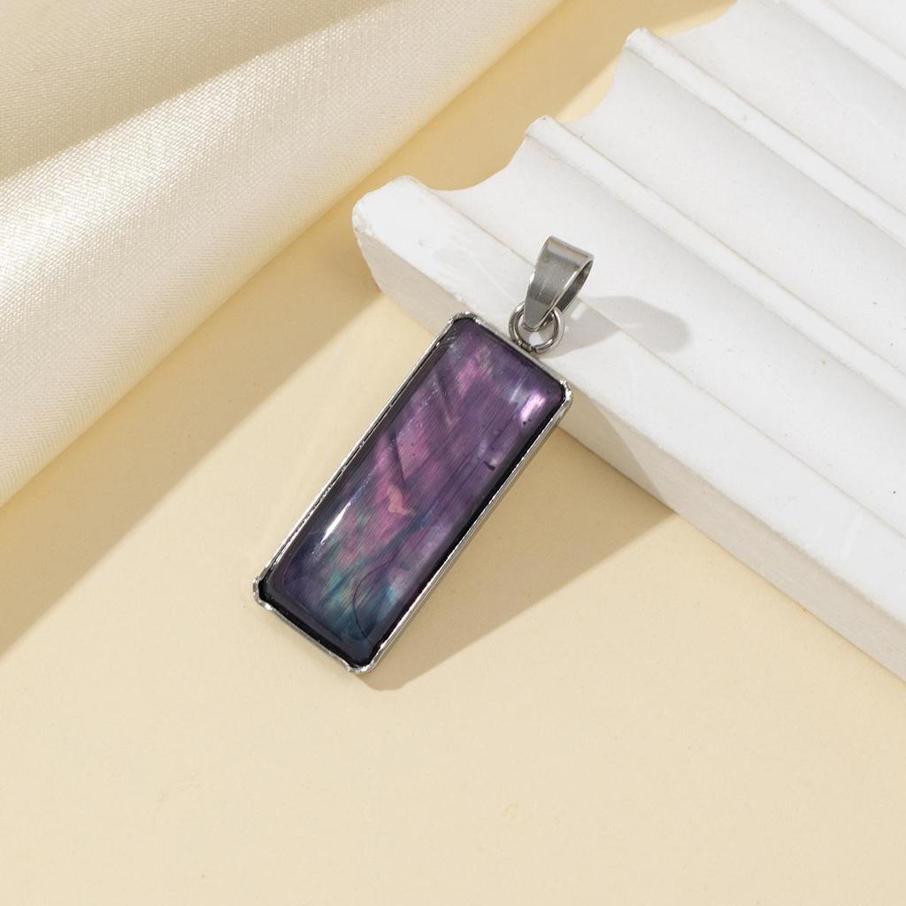 2Pcs Simplified Pendant Natural Shell Rectangle Pendant 36x11mm For Jewelry Making DIY Necklace Bracelet Earrings Accessory