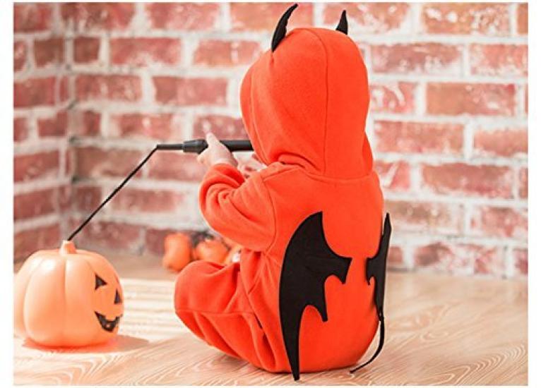 simprettycos Warm and Fluffy Pumpkin Kigurumi Baby Cute Baby Halloween Perfect for New and Devil Pumpkin Costume Costume, Costume, Parties, Christmas,