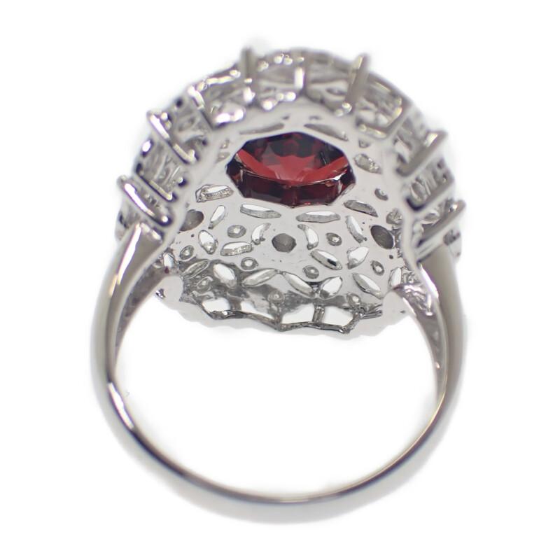no brand  #9(JP Size) ring K18 white gold Women