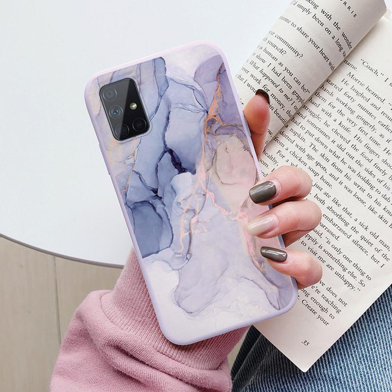 

Marble Pattern Phone Case For Samsung Galaxy A51 A71 4G 5G Protective Cover Case Soft Funda For Samsung A71 A 71 Coque Silicone A51 5G
