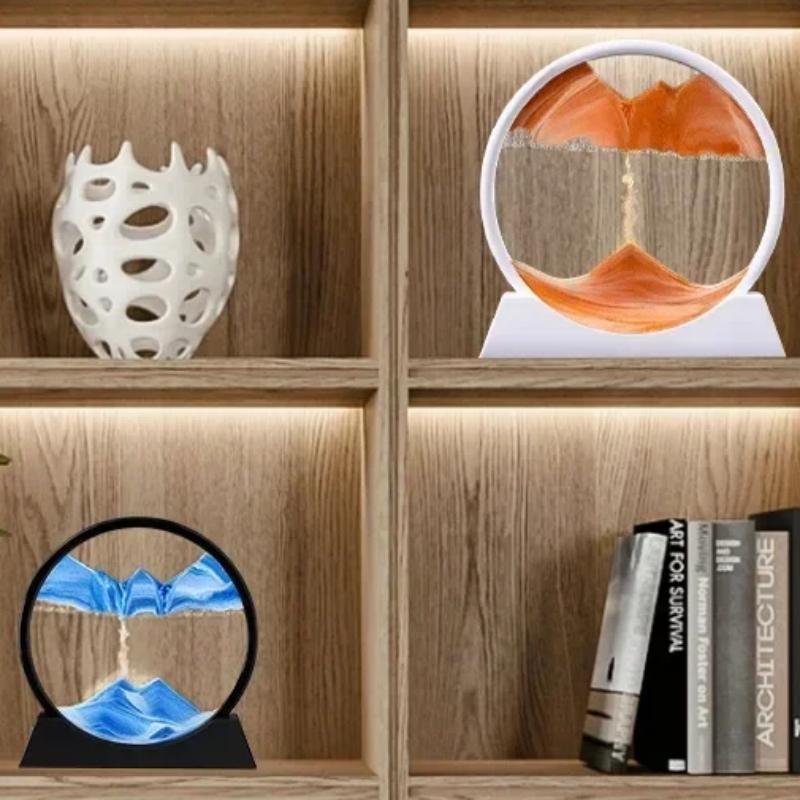 12 Zoll 3D fließende Sandmalerei Kunst Sanduhr Mountain View Sport Display Mobile Sand Tabelle Büro Wohnzimmer Home Dekoration