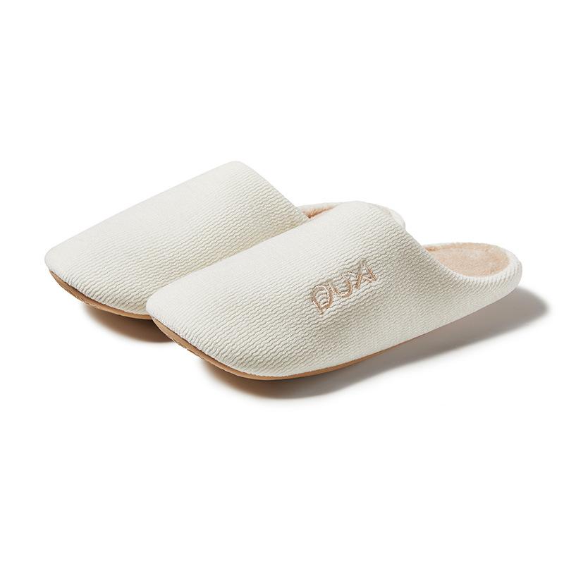 Women's Puxi Warm Cotton Slippers - Non-slip, Wear-resistant, Silent Plush for Autumn & Winter
