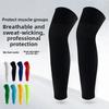 Kniehohe Kompressions-Schutzsocken Fußball Basketball Schweißabsorption Gestrickt Atmungsaktiv Ohne Bündchen Druckfixierte Beinlinge