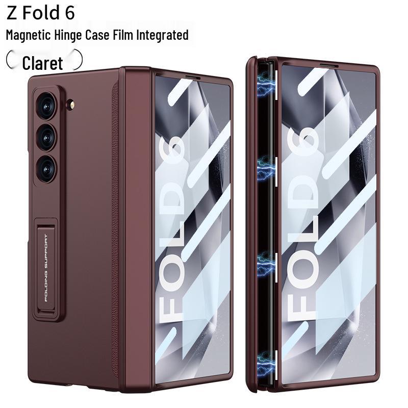 Samsung ZFold6 Magnetisches Scharnier Case: Vollständige Abdeckung, Integrierte Folie & Hartschalen-Halterung