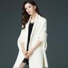 Cashmere Winter Faux Mink Cardigan Shawl White Muffle Shawl