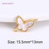 Trendy 18K Gold Plated Natural Shell Charms Round Pendants For Bracelet Necklace Making Supplies DIY Accessories Wholesale