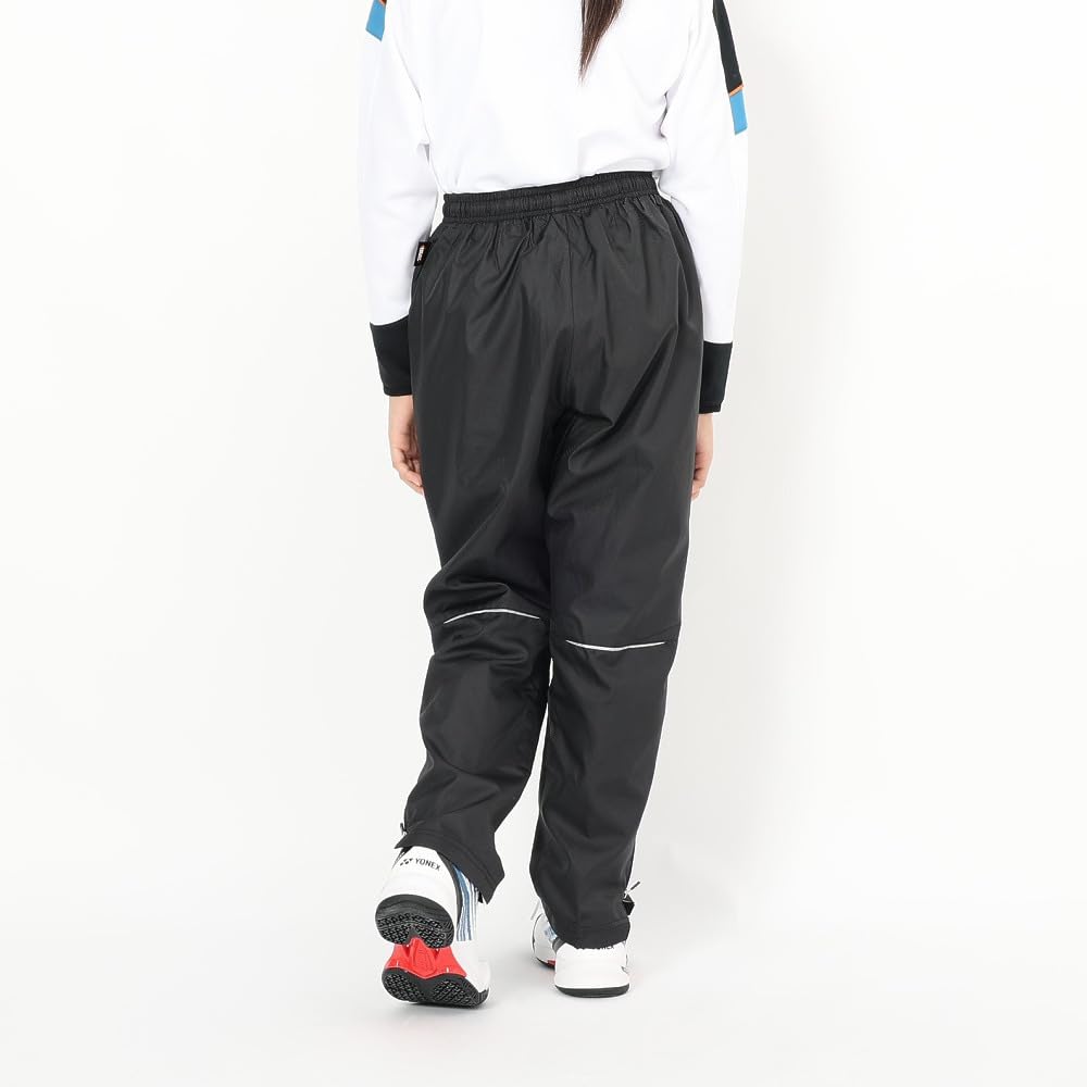 YONEX Lined Wind Warmer Pants for Black J130 Kids, (007)