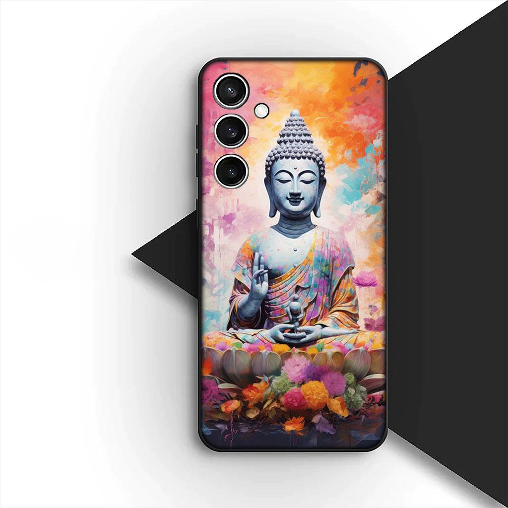 Phone Cover for Motorola Moto Edge 70 60 Fusion NEO Pro G Stylus G56 G96 G04 G05 20 Soft Case Lord Buddha Lotus Flower Light