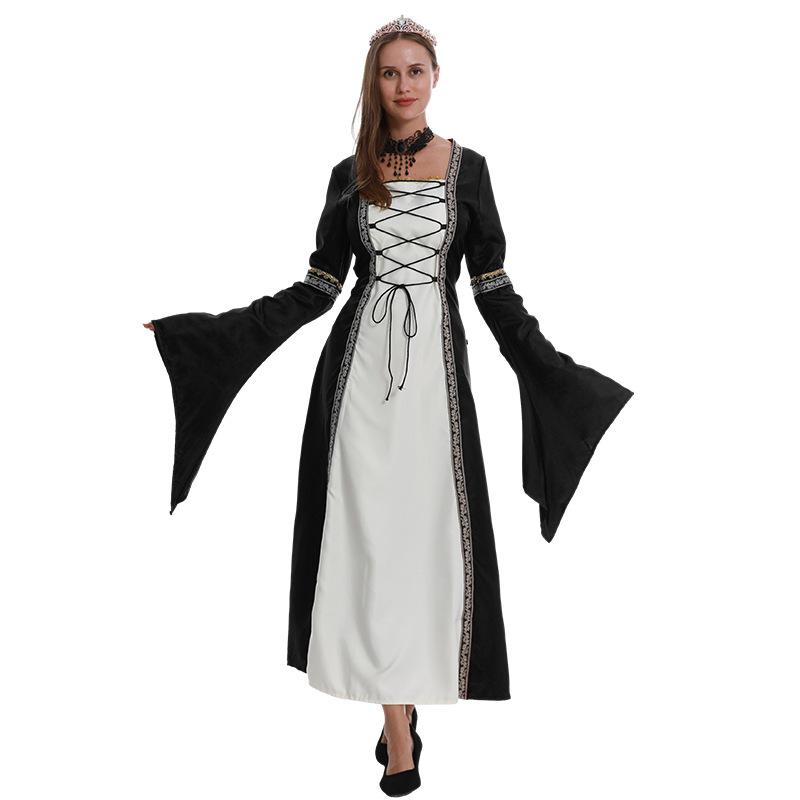 

Горячая Распродажа Платье Кружевное Кружевное Длинное Платье с Квадратным Вырезом и Длинными Рукавами-Клеш Готическое Винтажное Женское Одежда 5XL