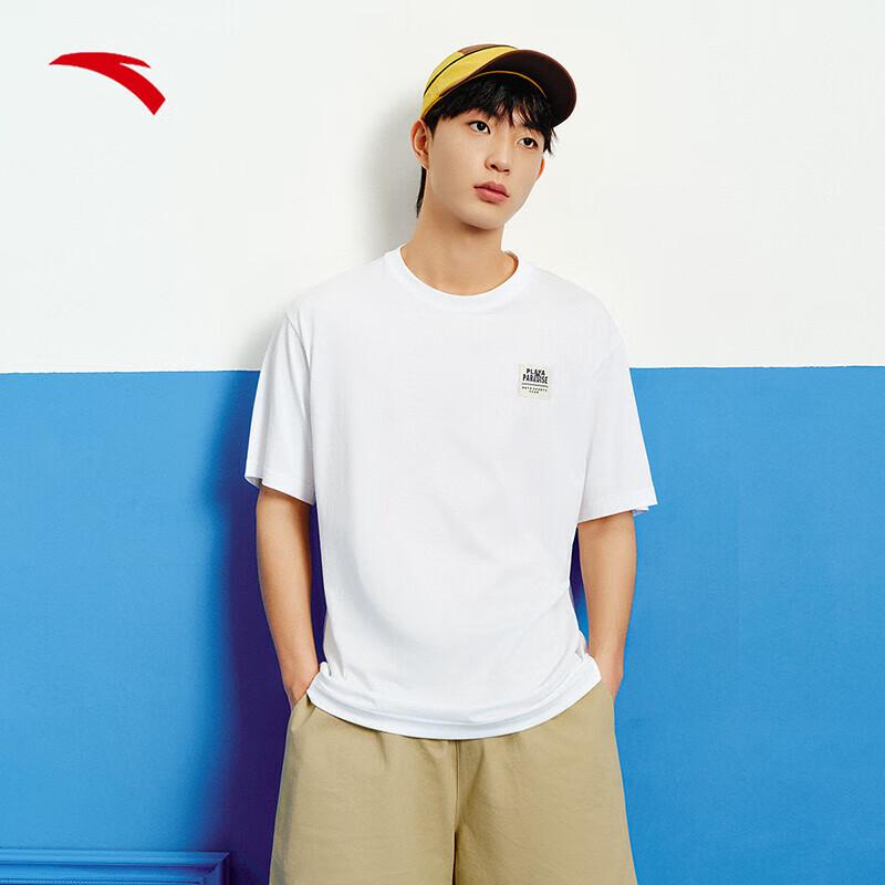 Anta Men s Zhang Bohang Retro Casual Ice Silk Knit T-Shirt M