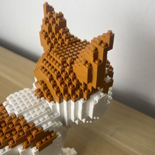 Alltogetho Mini Cat Building Blocks Set 1400 Pcs Yellow Micro Bricks for Adults Collectible DIY Decor Gift