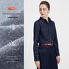 Navigare Women's Sculpted Waist Denim Long Sleeve Shirt