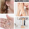 24 Pcs Bow Connector Charms, Real Platinum Plated Brass Bowknot Charms Metal Connector Pendants with 2 Holes for DIY Earrings Bracelet Necklaces