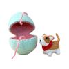 Surprise Easter Egg from Wool Felt Handmade Felted Easter Egg with Small Animals Hidden Inside Easter Basket Stuffer for Home Decor