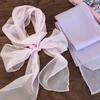 Soft Chiffon Silk Scarf Thin Long Ribbon Neckerchief Elegant Ribbon Scarf  For Women