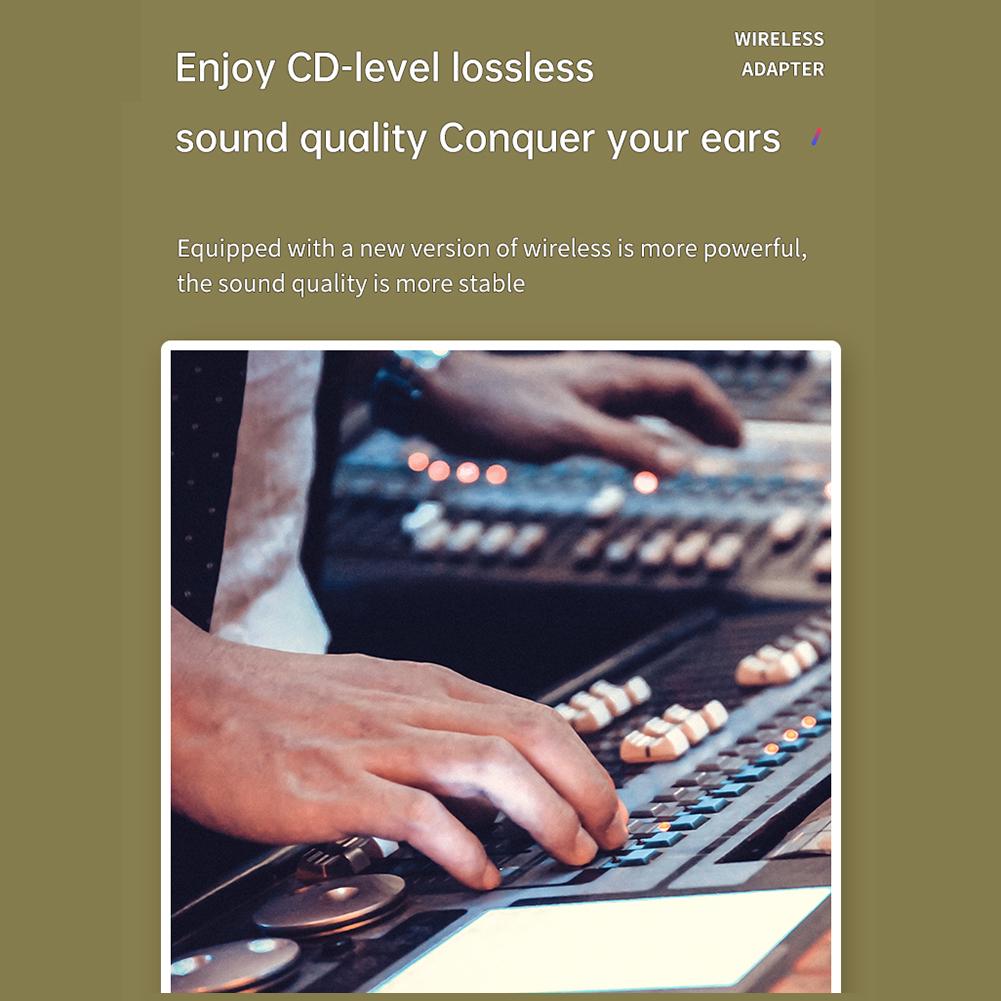 USB Bluetooth kompatibilní adaptér 5.0 Bezdrátový hudební audio vysílač přijímač Handsfree Jemný design Odolný