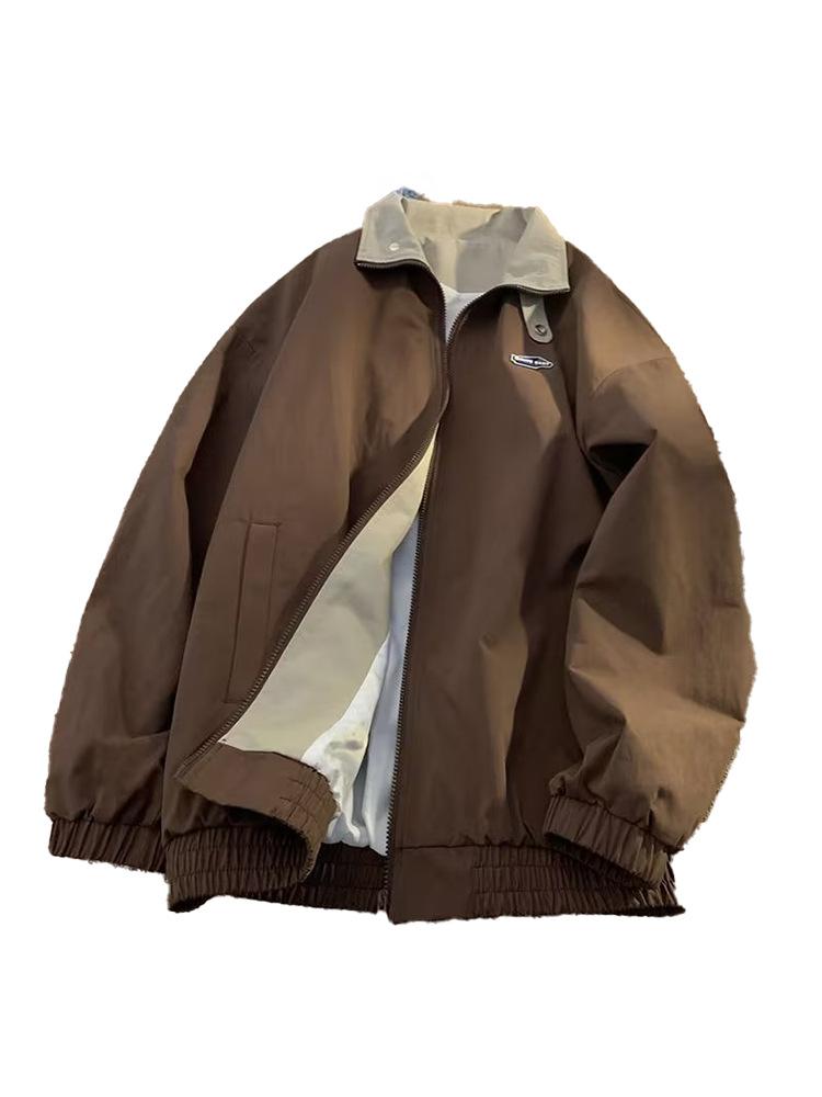 Baseballjacke im amerikanischen Stil für Jungen, Frühling und Herbst, neu, BF-Lazy-Stil, dünne Jacke, lässiges Oberteil