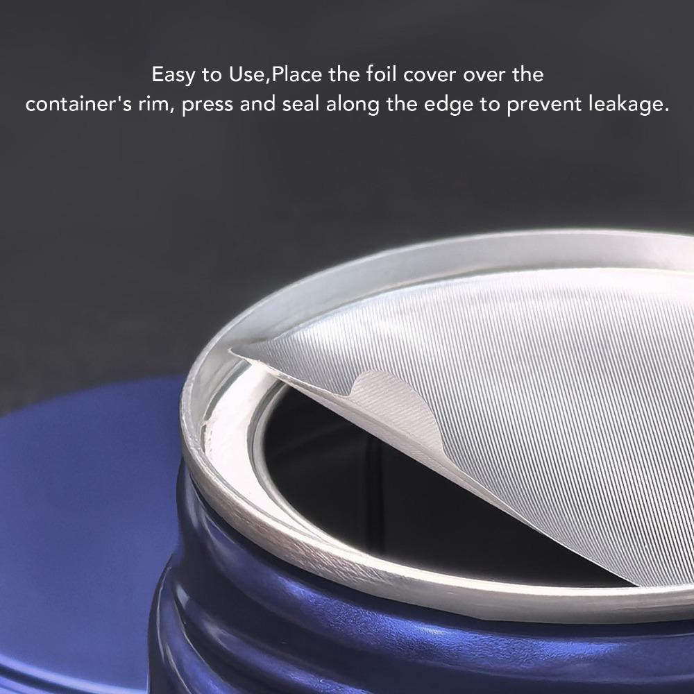 50pcs set White Aluminum Foil Lids Self-Adhesive Coffee Capsule Seals Yogurt Cups