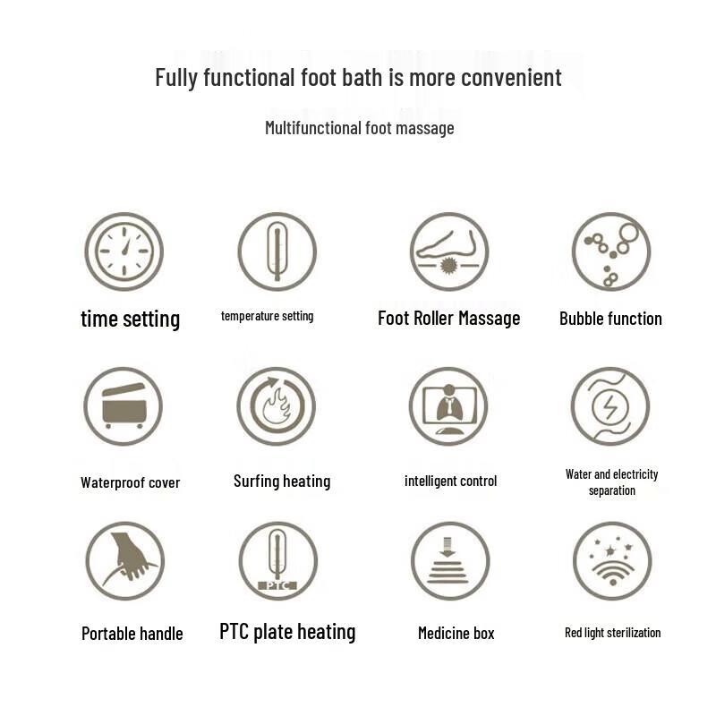 Jiancheng V713 Smart Heated Foot Spa Massager