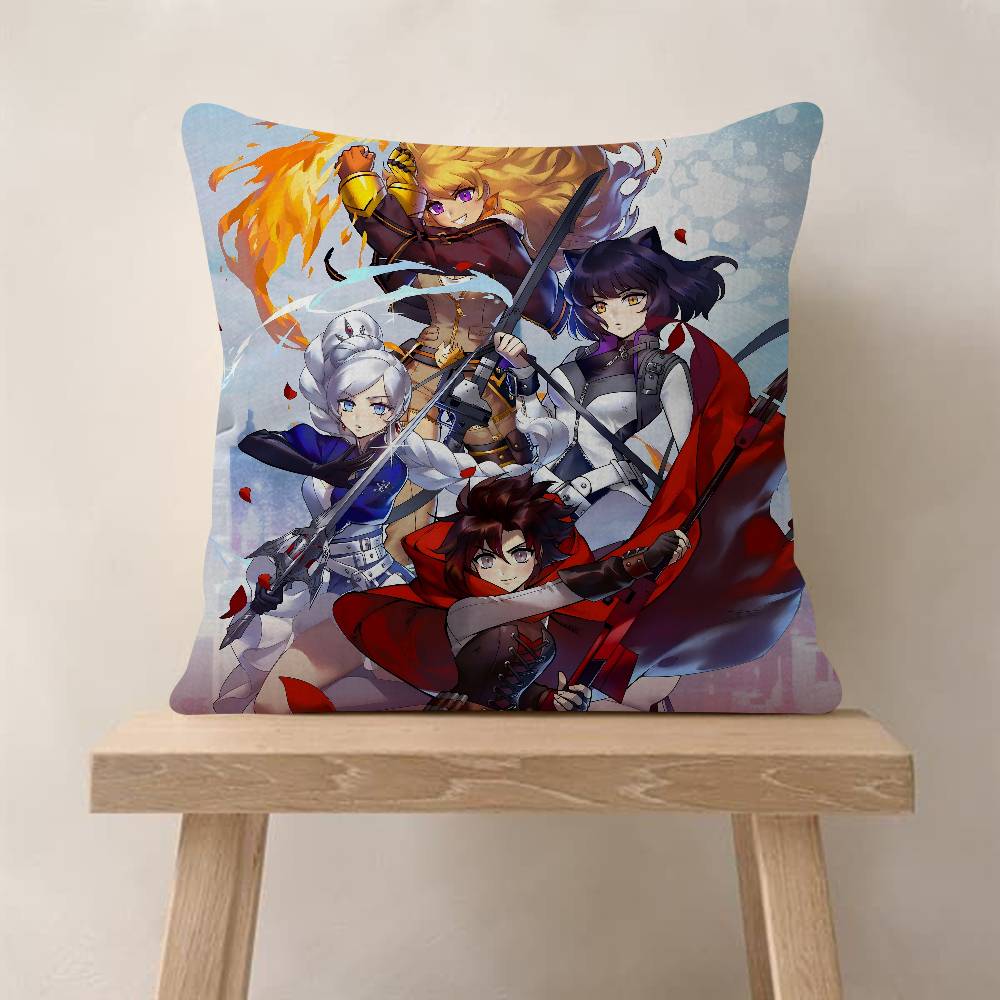 Web A-Animation R-RWBY Personalized Pillow Cover Kids Bedroom Wild Party Decor Pillowcase Kid Birthday Shower Gift