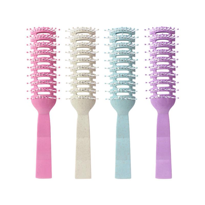 Multi-Styling Teasing Comb 2-in-1 Hair Brush, Root Lifter Volume Brush for Men & Women, Curly Hair Detangler & Blow Drying Brush for Home Salon