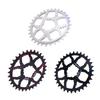 Bike Chainring 32T Round Chainwheel Hollow Aluminium Alloy Single Chain Ring Positive and Negative T