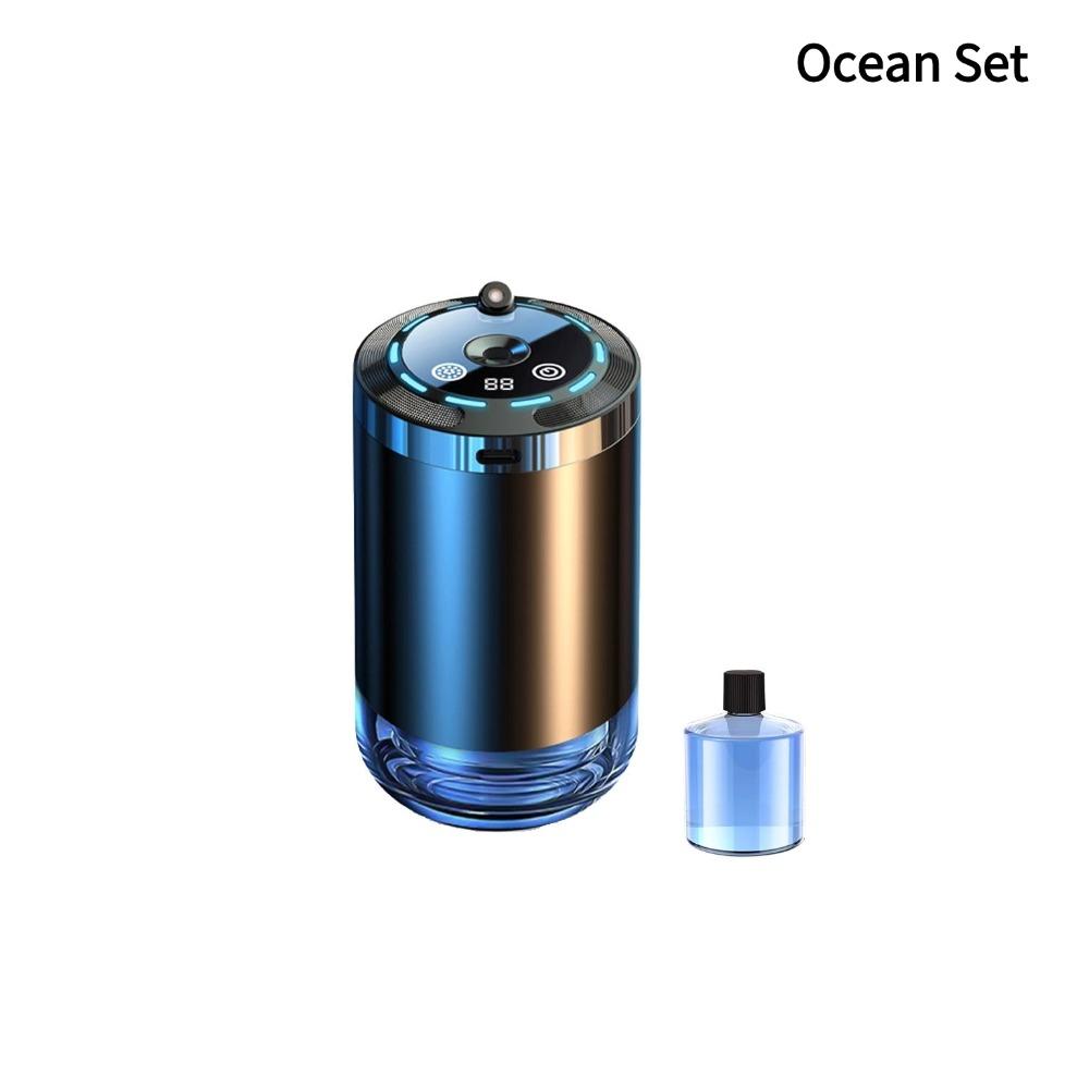Smart Car Air Freshener Rechargeable Car Aroma Diffuser 5 Modes Adjustable Intelligent Fragrance Humidifier Auto Odor Eliminator