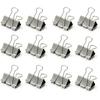 12Pcs Binder Clips 1.6in Binder Paper Clips Reble Paper Clamps Clips for Office Supplies Organized Document Storage In Office, Study Room, School –