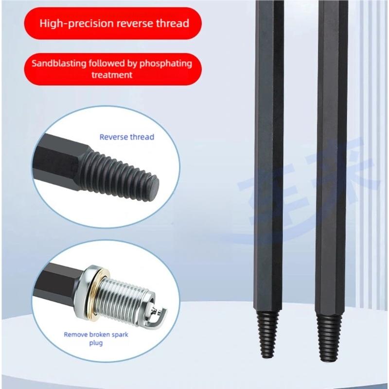 Double Head Broken Spark Plugs Extractors With Reverse-threaded For Automotive Engine Maintenance And Emergency Repair