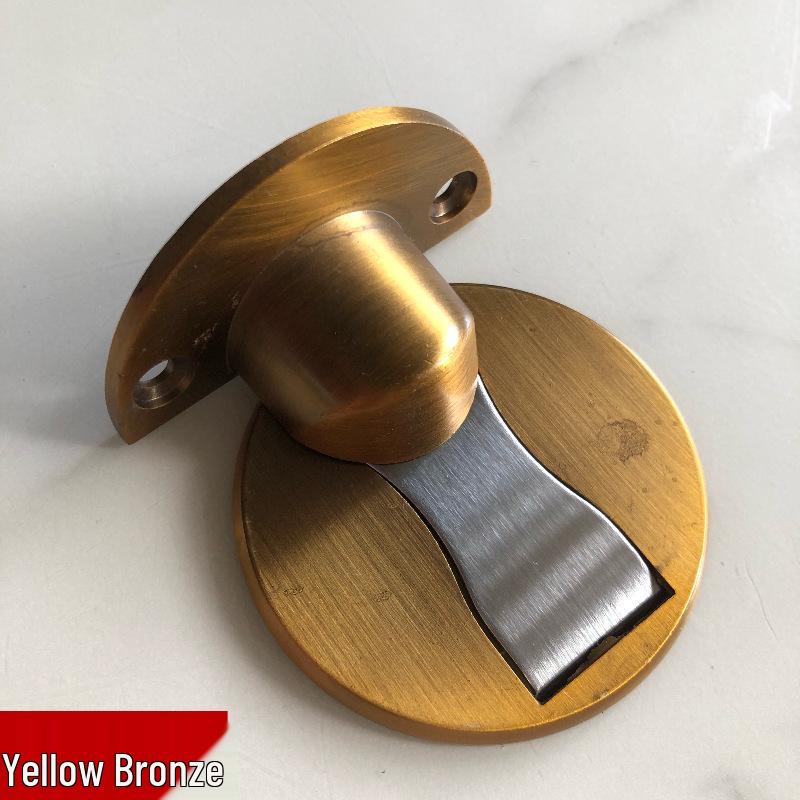 Invisible Zinc Alloy Anti-Rust Magnetic Floor Door Stop with Glue.