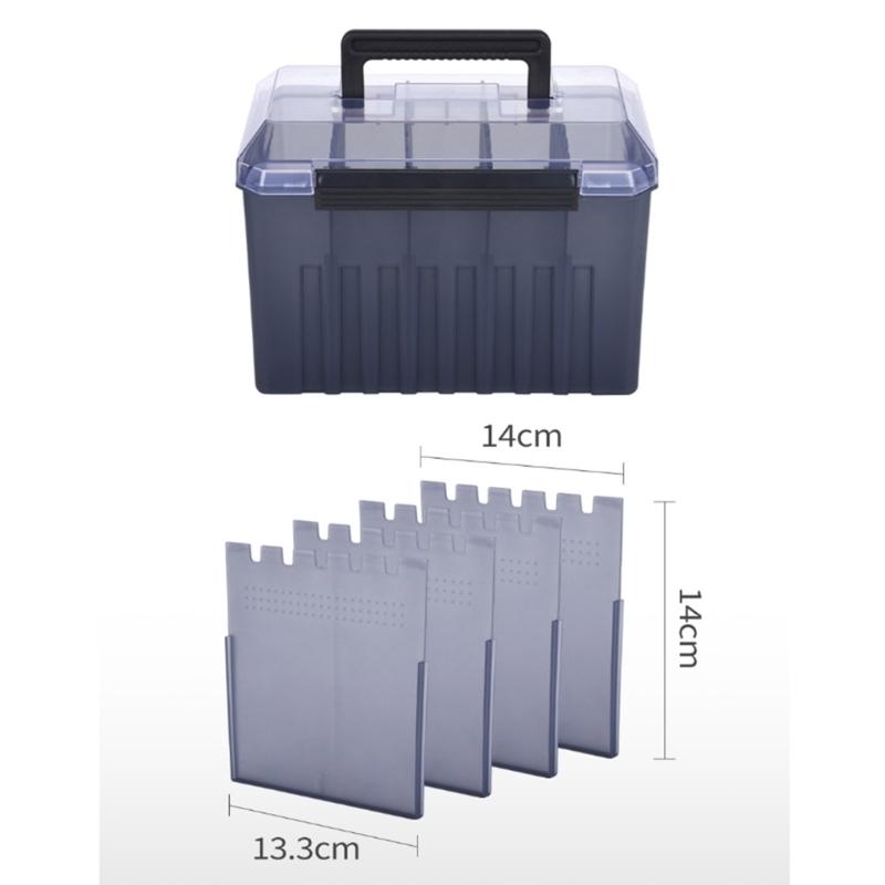 Přenosný dřevěný box na nástrahy na krevety Vodotěsný Organizér na rybářské nástrahy Nízká hmotnost Box na rybářské náčiní Snadno přenosný