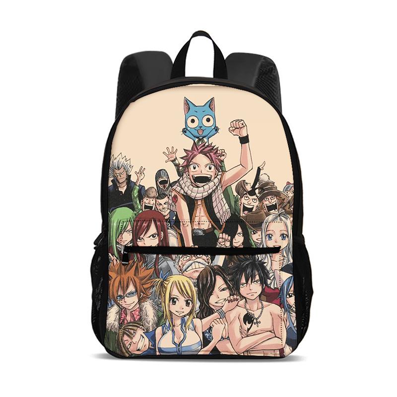 Fairy Tail Cartoon Large Capacity Backpack Student Boys and Girls Best Gift Stationery Sport Travel Large Backpack