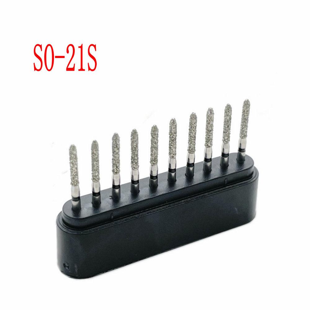 10pcs/box Dental Diamond Burs Drill FG Diamond 1.6mm Shank for High Speed Handpiece Burs