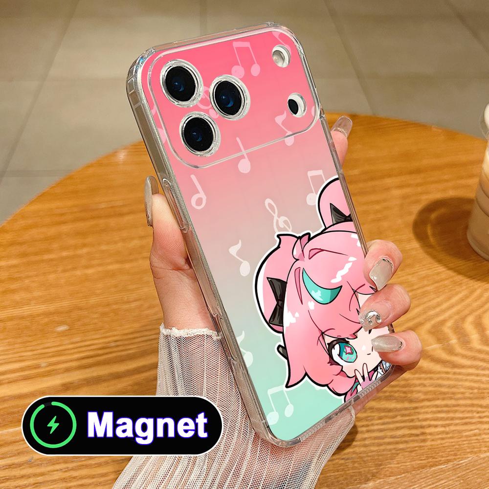 Zenless Zone Zero Aria Clear TPU Magsafe Mobile Phone Case for iPhone 17 16 15 14 13 12 11 Air Pro Max Plus Mini Colorful Cover