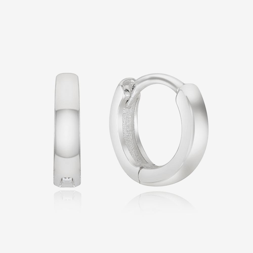 St.Scott London Mini Loop One-Touch Earrings / Stj-Eb1757Wg