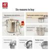 Zwilling Nova Plus 28cm Stainless Steel Steamer & Soup Pot Set