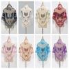Floral Triangle Shawl Hollow Tassel Wrap New Lace Scarf  Everyday Outfits