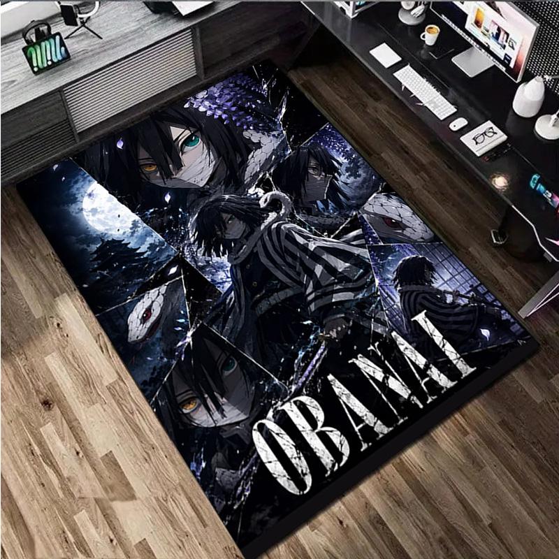 Powerful Anime Characters Home Carpet Office Decorative Carpet For Living Room Bedroom Door Mat Floor Rug Computer Chair Area Rug