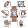 Skmei Top Luxury Brand Fashion Business Men Watch Complete Calendar Waterproof Stainless Steel Mesh Belt Men Simple Style Analog Quartz Watch