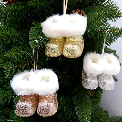 2023 Christmas Snow Boots Doll Toy Pendant Christmas Tree Decoration Holiday Decorative Ornaments 3-color Optional Holiday Jewelry Accessories