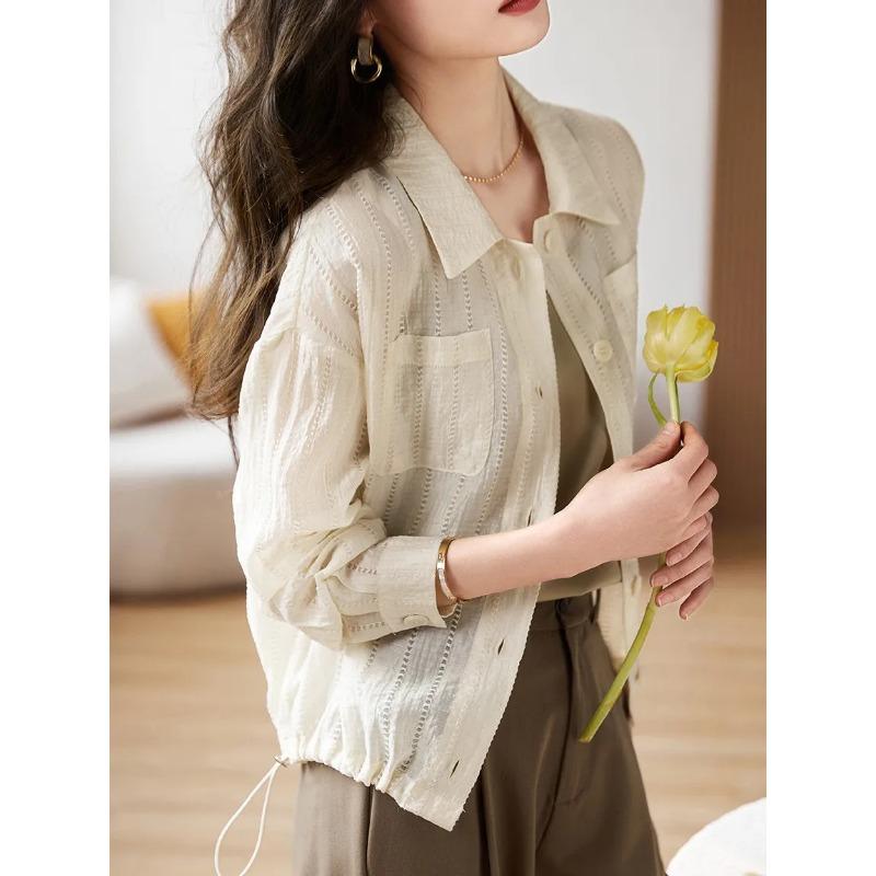 Thin Coat Women's Long-sleeved Summer New Style Air-conditioned Clothing Top Sun Protection Clothing Outer Wear