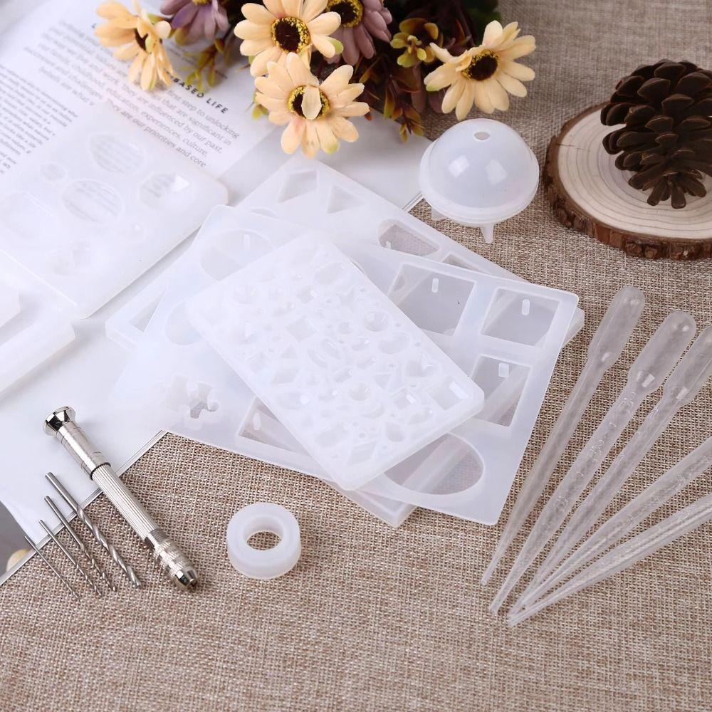 Glitter Power Set Epoxy Resin Mold Kits Bear Casting Mold Epoxy Resin Molds Kit DIY Craft