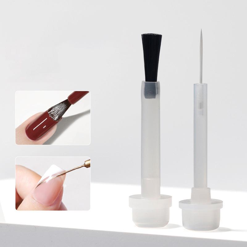 Disposable Nail Polish Brush Double Head Pen Can Replacement Head Brush Nail Brush Liquid Applicators Manicure Tools
