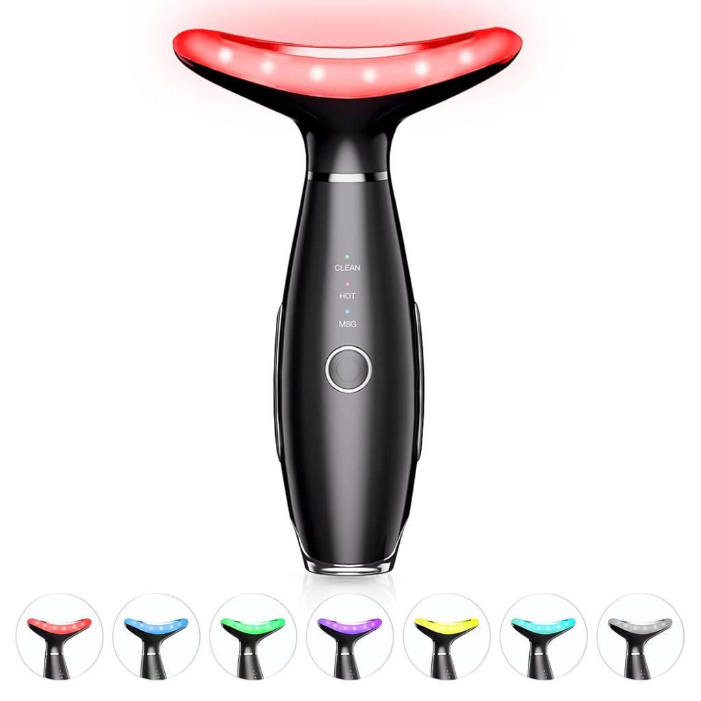 Cross-Border 7-Color Neck Wrinkle Massager & Vibration Beauty Device
